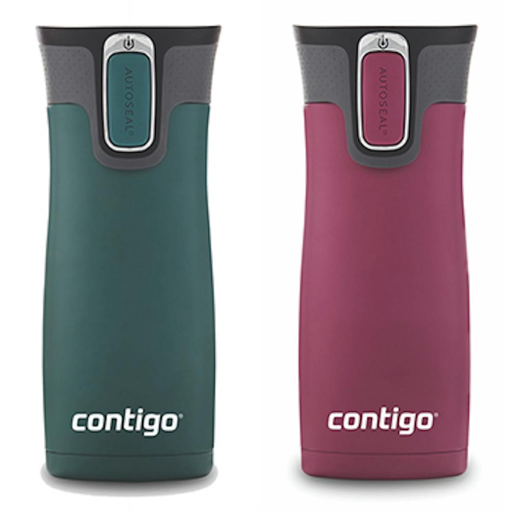 stainless steel travel mug with easy clean lid