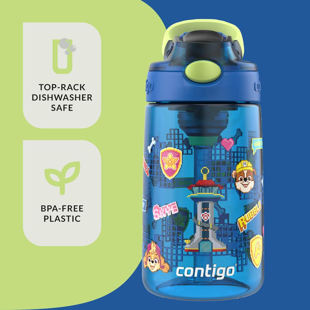 Contigo® Kids Water Bottle with Redesigned AUTOSPOUT® Straw, 14 oz, 2 pack