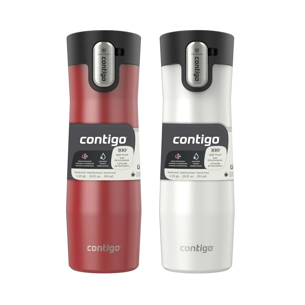Contigo® West Loop 3.0 Stainless Steel Travel Mug with AUTOSEAL® Lid, 20oz, 2-Pack