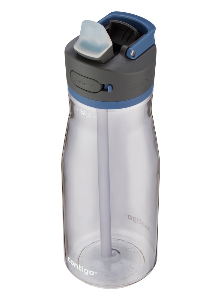 auto spout reusable water bottle