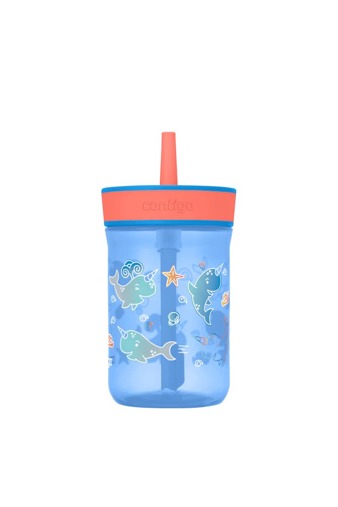 Kids’ Leighton Straw Tumbler with Spill-Proof Leak-Proof Lid, 14oz