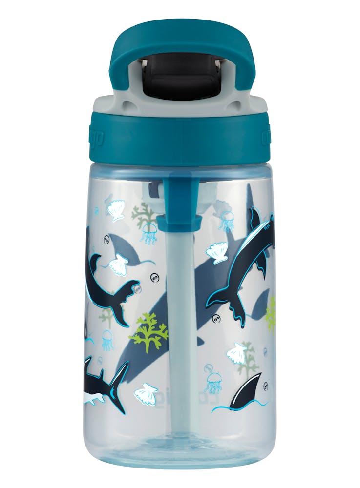 kids plastic water bottle with auto spout