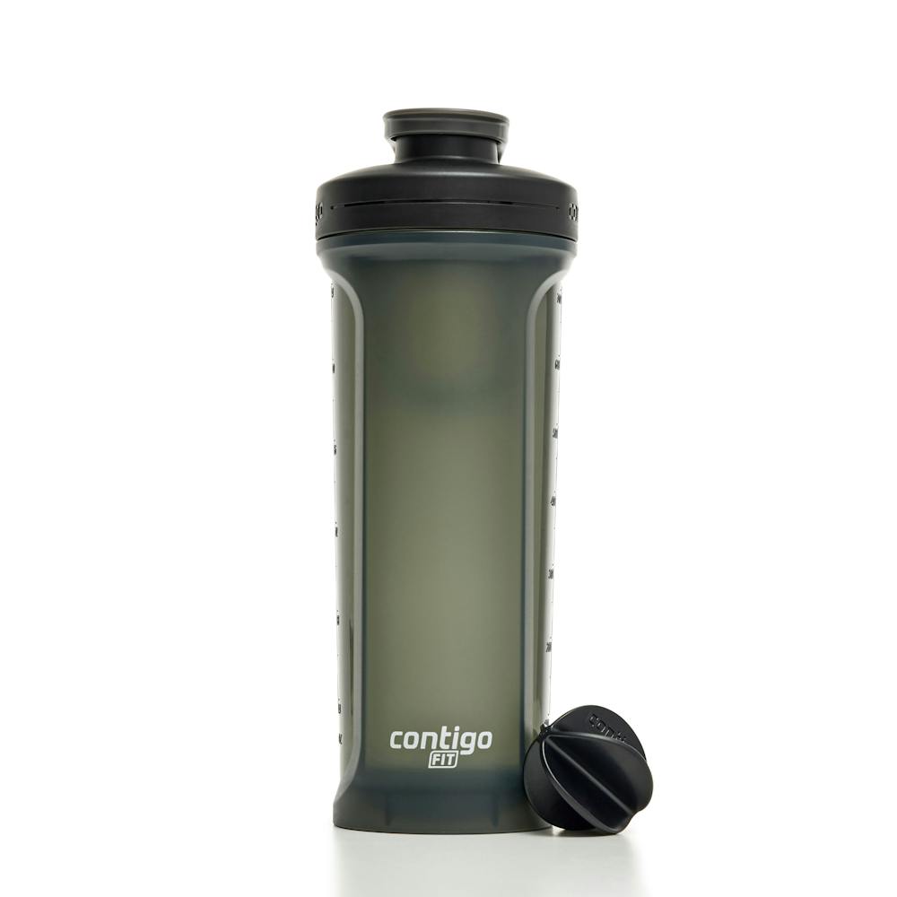 Translucent gray water bottle