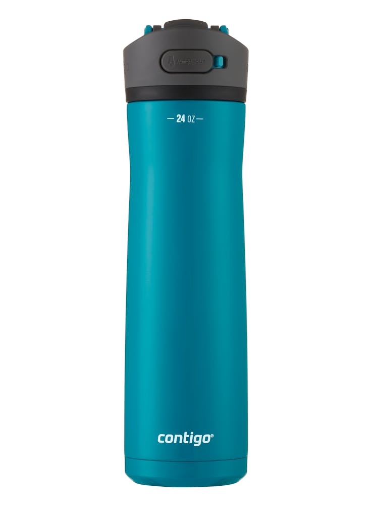 auto spout reusable water bottle