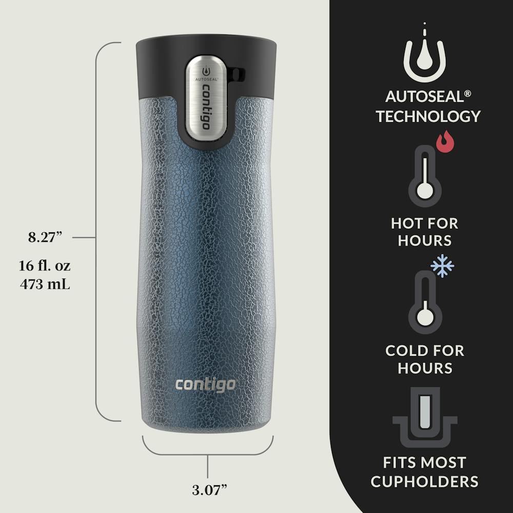 Contigo® West Loop 3.0 Stainless Steel Travel Mug with AUTOSEAL® Lid, 16oz