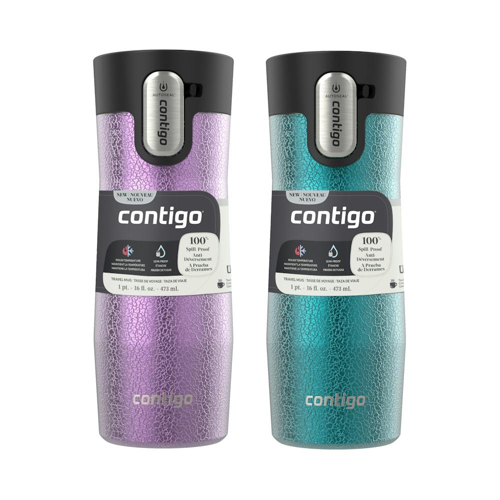 Contigo® West Loop 3.0 Stainless Steel Travel Mug with AUTOSEAL® Lid, 16oz, 2-Pack