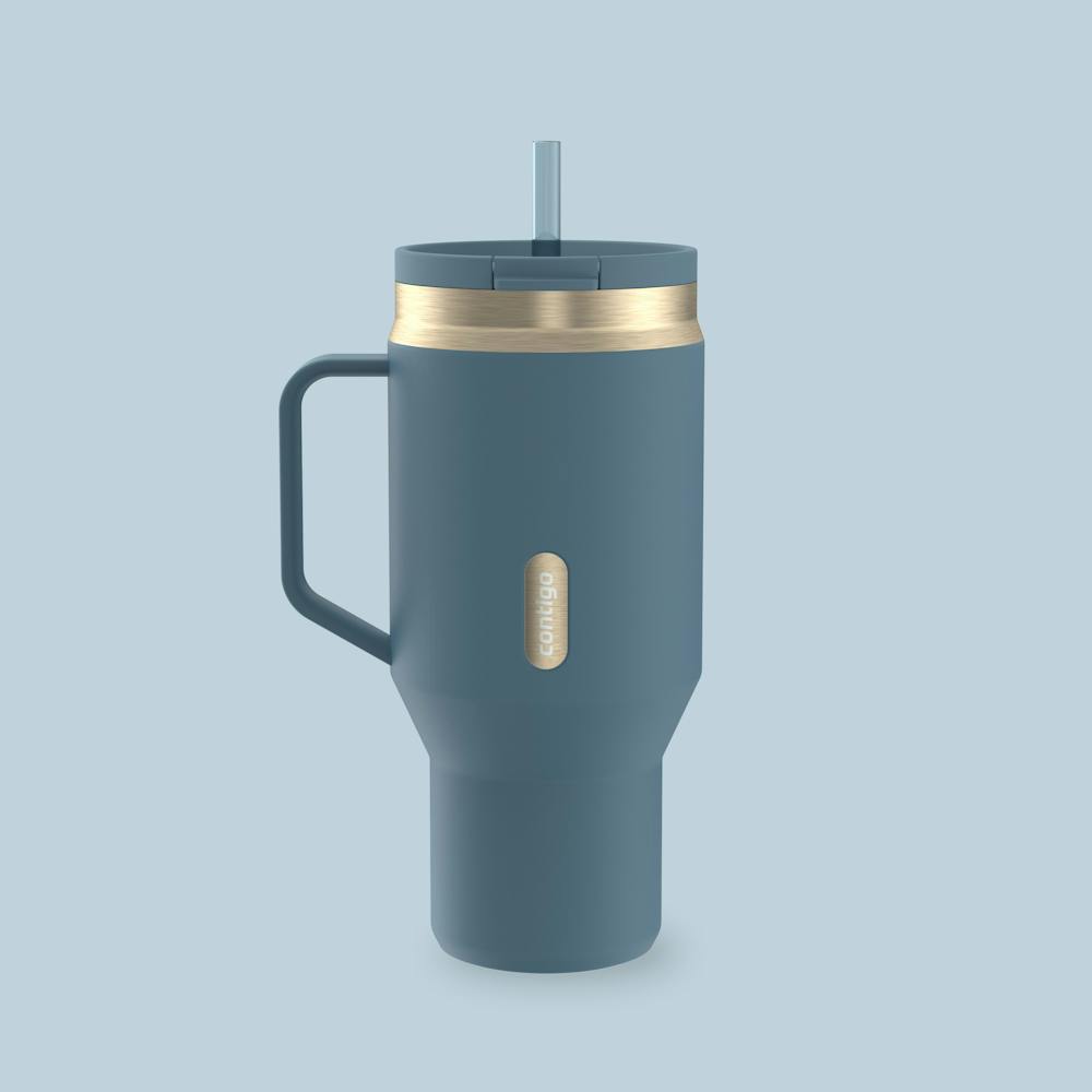 30 oz SnapSeal™ Tumbler (w/ Straw & Handle)