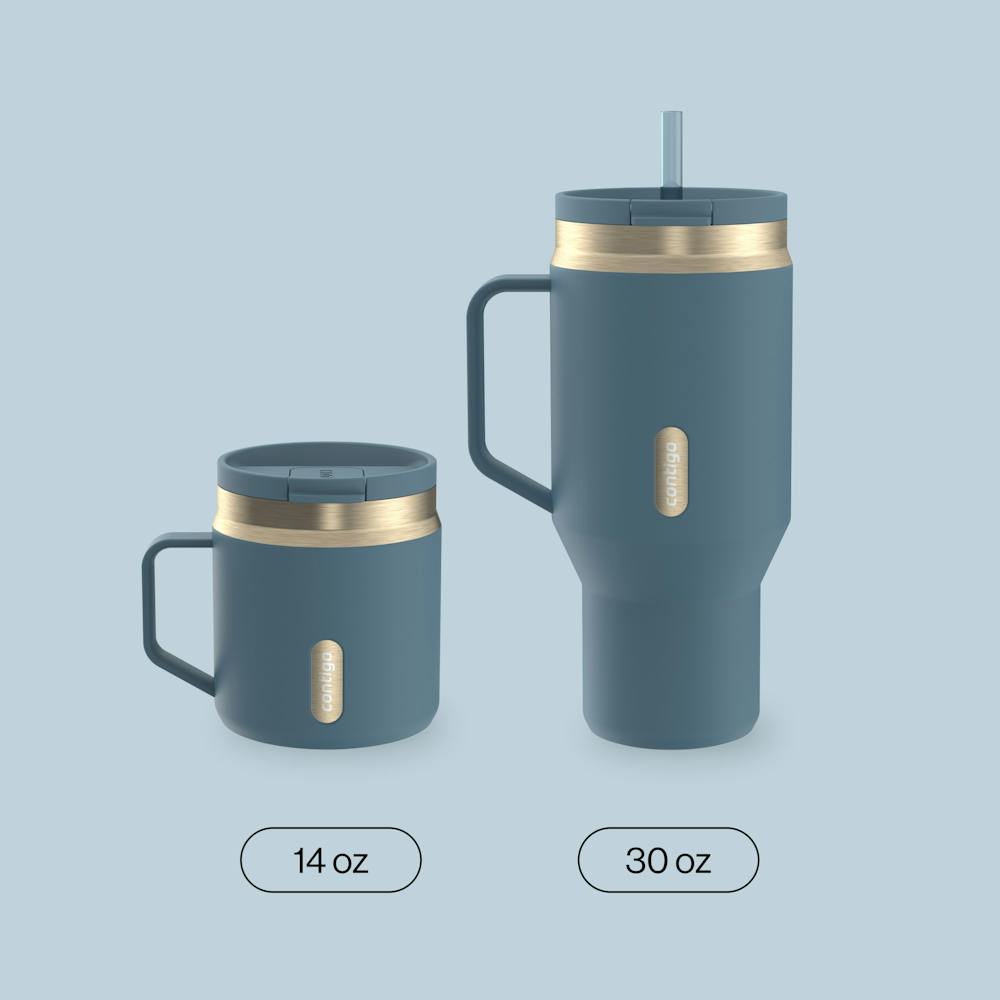30 oz SnapSeal™ Tumbler (w/ Straw & Handle)