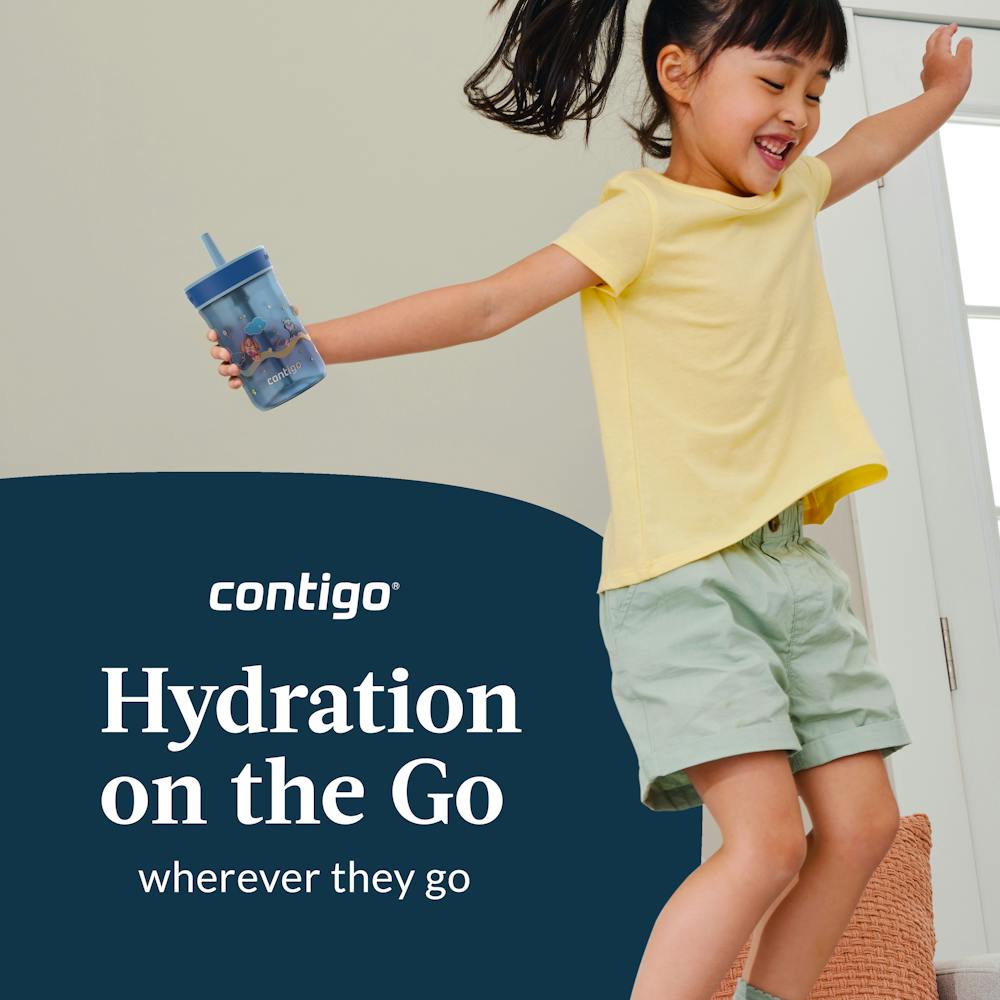 Contigo® Kids Leighton Spill-Proof Tumbler with Straw, 14 oz, 2pk