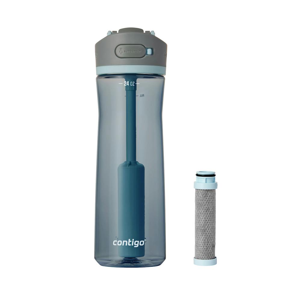 24 ounce water bottle with filter