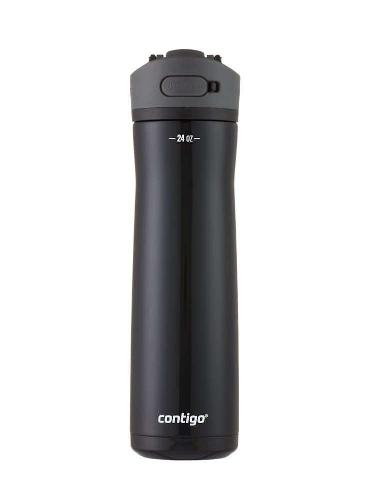 auto spout reusable water bottle