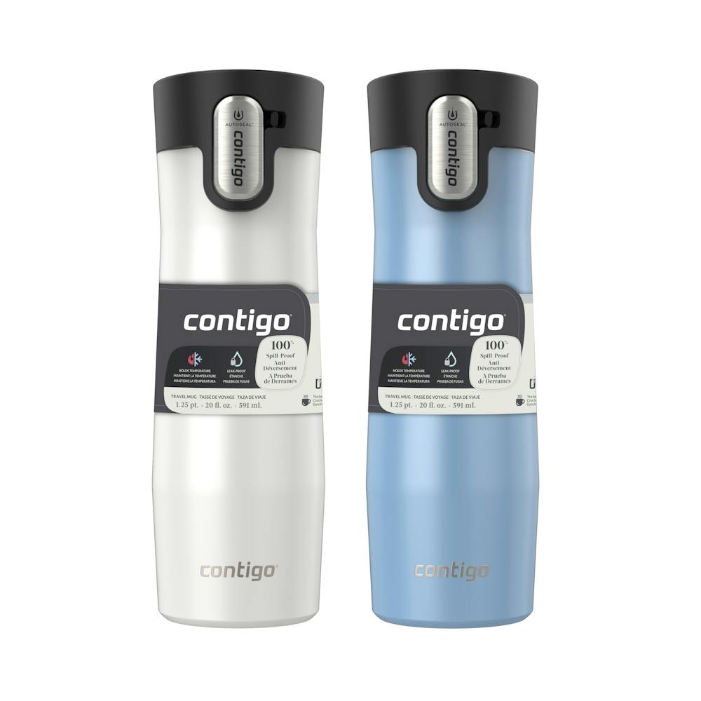 Contigo® West Loop 3.0 Stainless Steel Travel Mug with AUTOSEAL® Lid, 20oz, 2-Pack