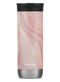 thermal travel mug with resealable lid