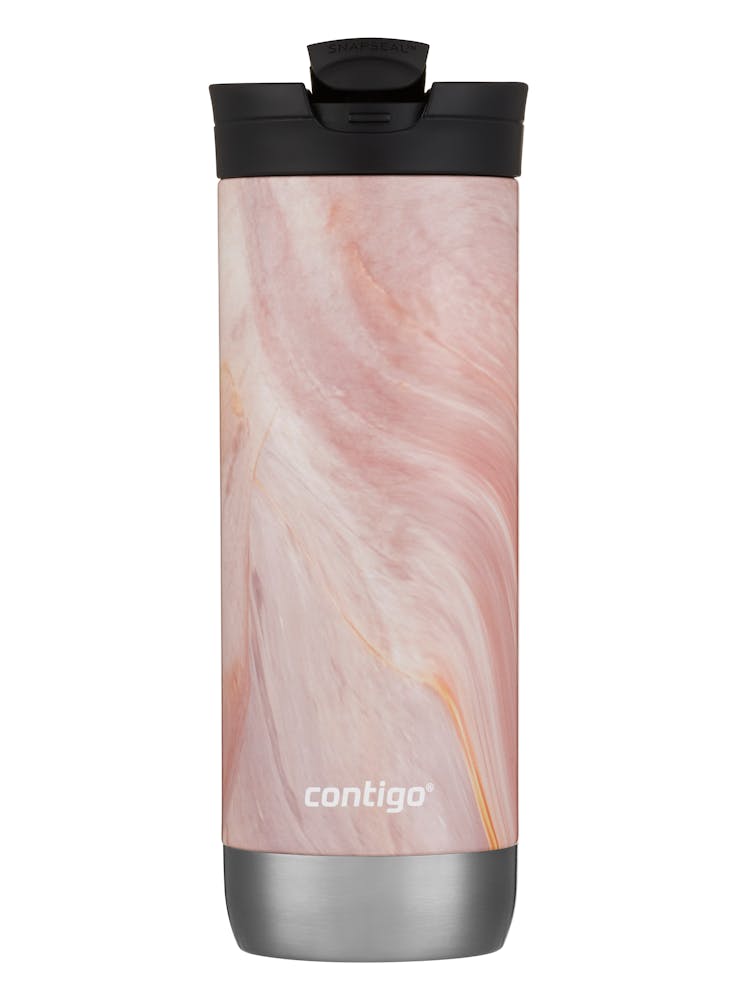 thermal travel mug with resealable lid