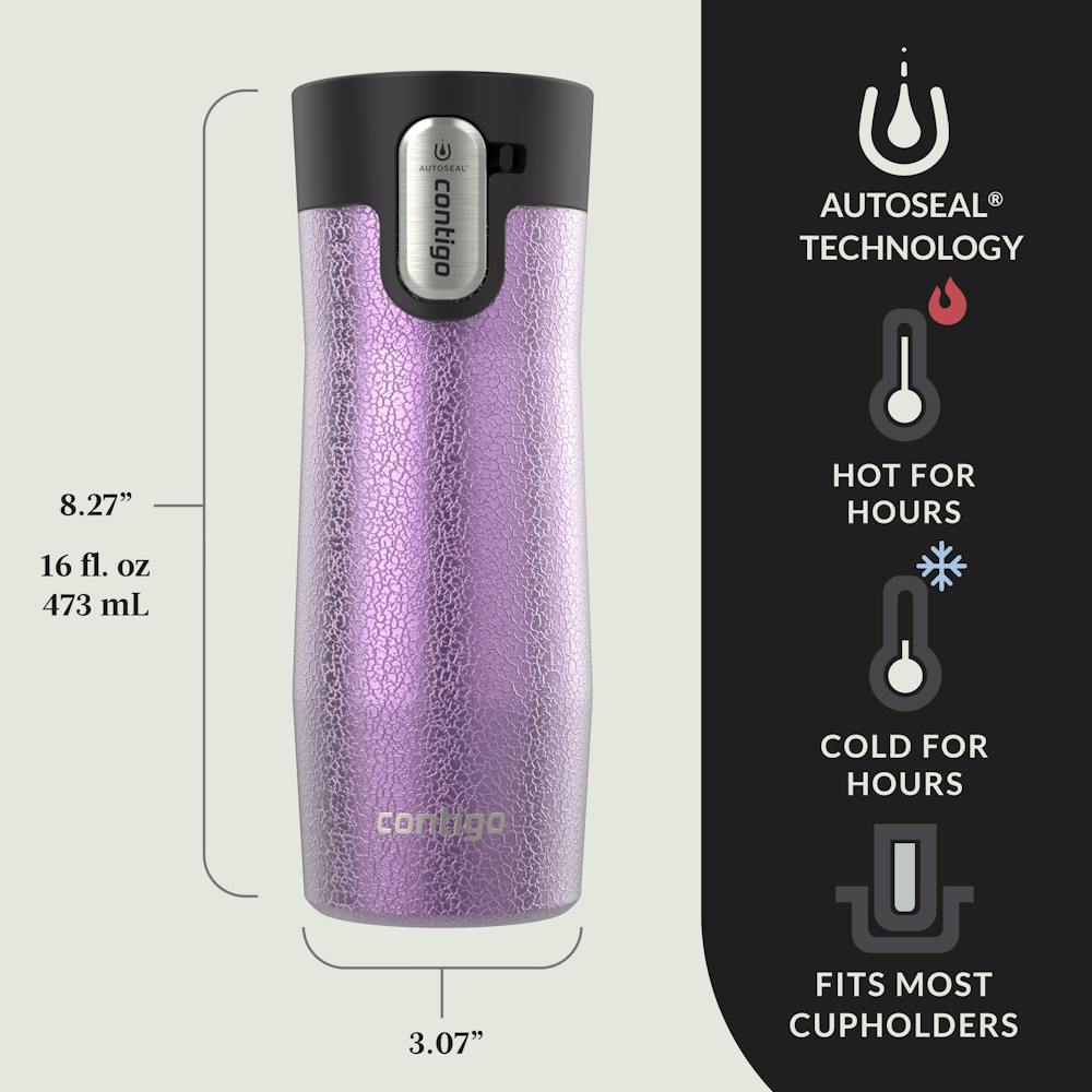Contigo® West Loop 3.0 Stainless Steel Travel Mug with AUTOSEAL® Lid, 16oz, 2-Pack