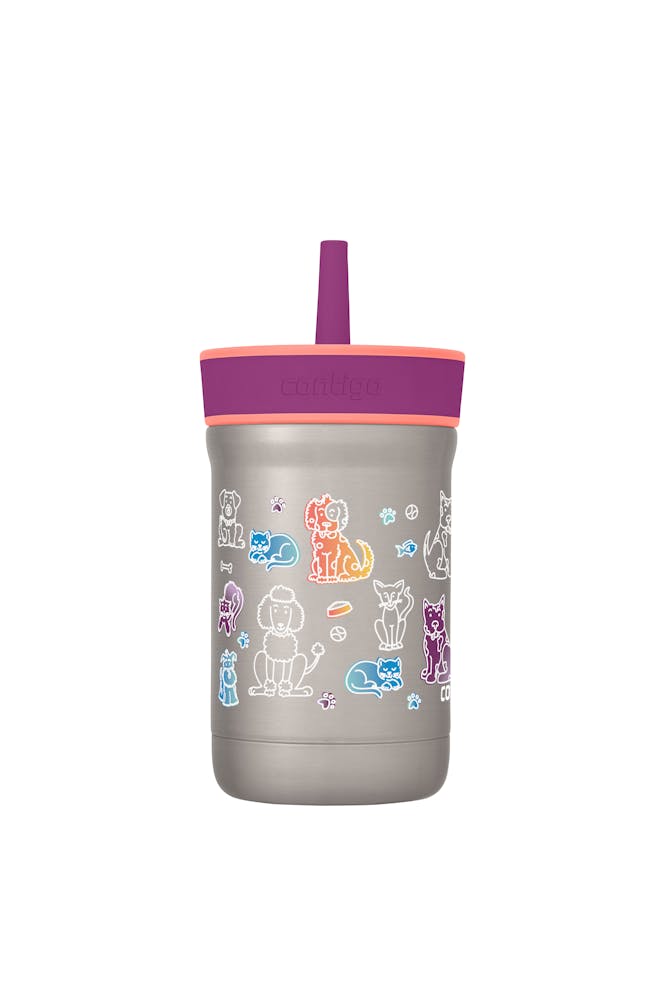 Contigo® Kids Leighton Spill-Proof Stainless Steel Tumbler with Straw, 12oz.