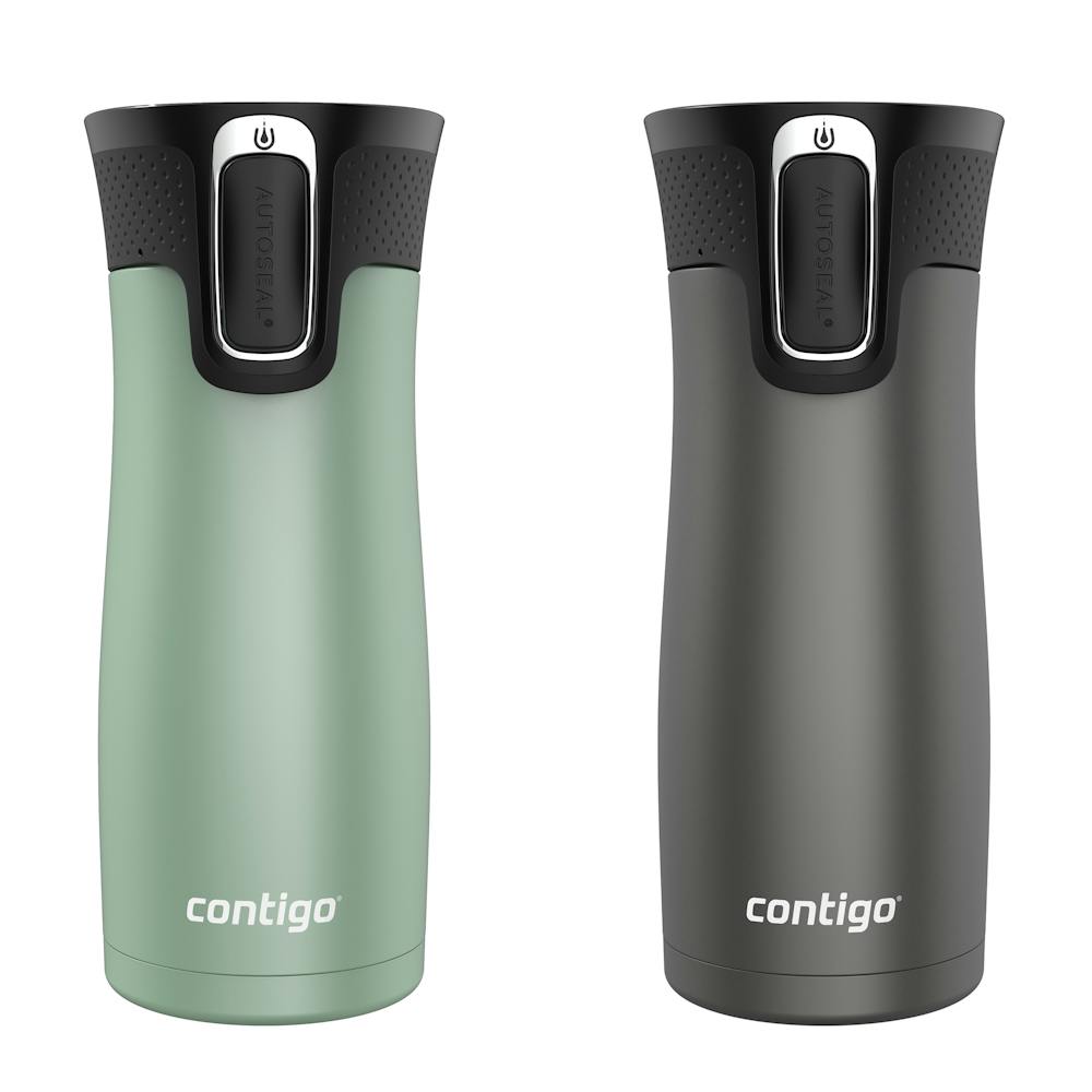 West Loop 2.0 Leak-Proof Spill-Proof Insulated Stainless Steel Travel Mug, 16 Oz., 2-Pack