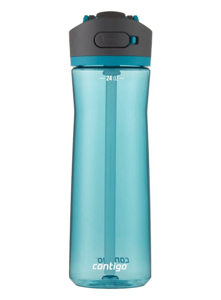 auto spout reusable water bottle