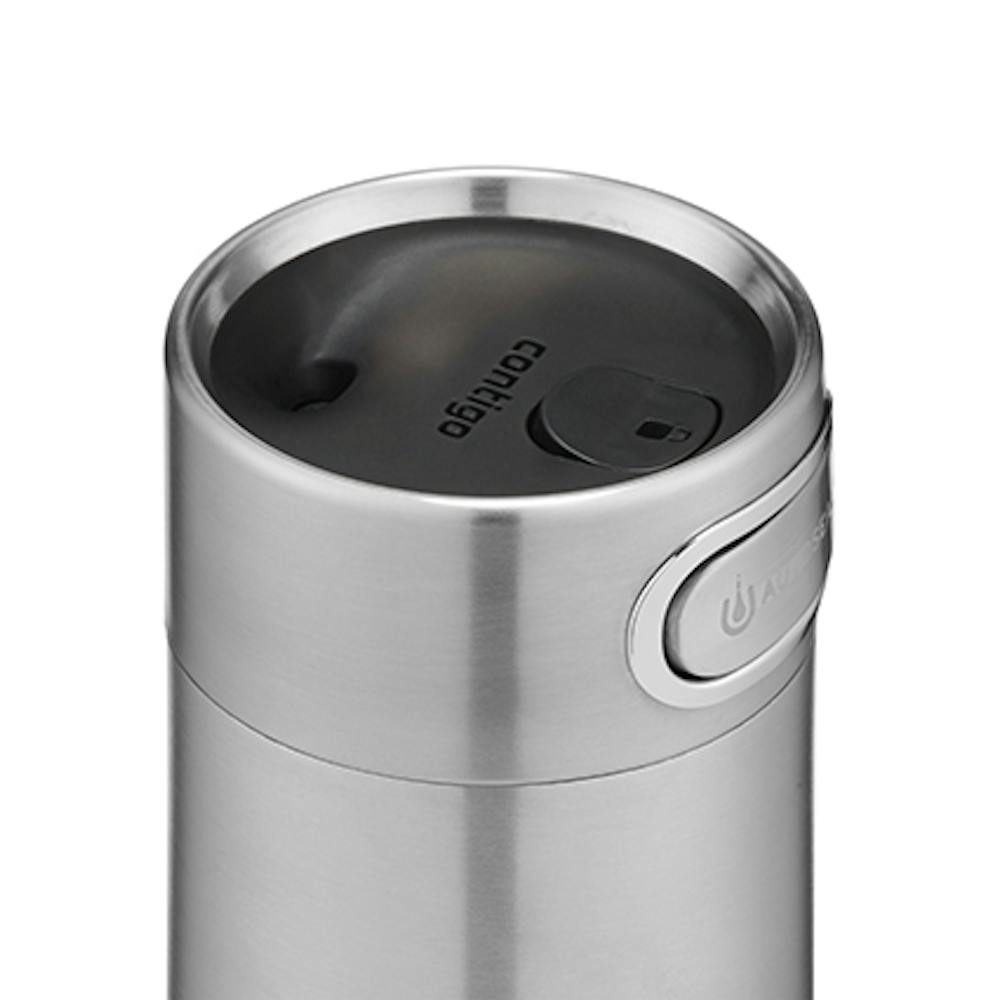 luxe auto seal vacuum insulated stainless steel travel mug