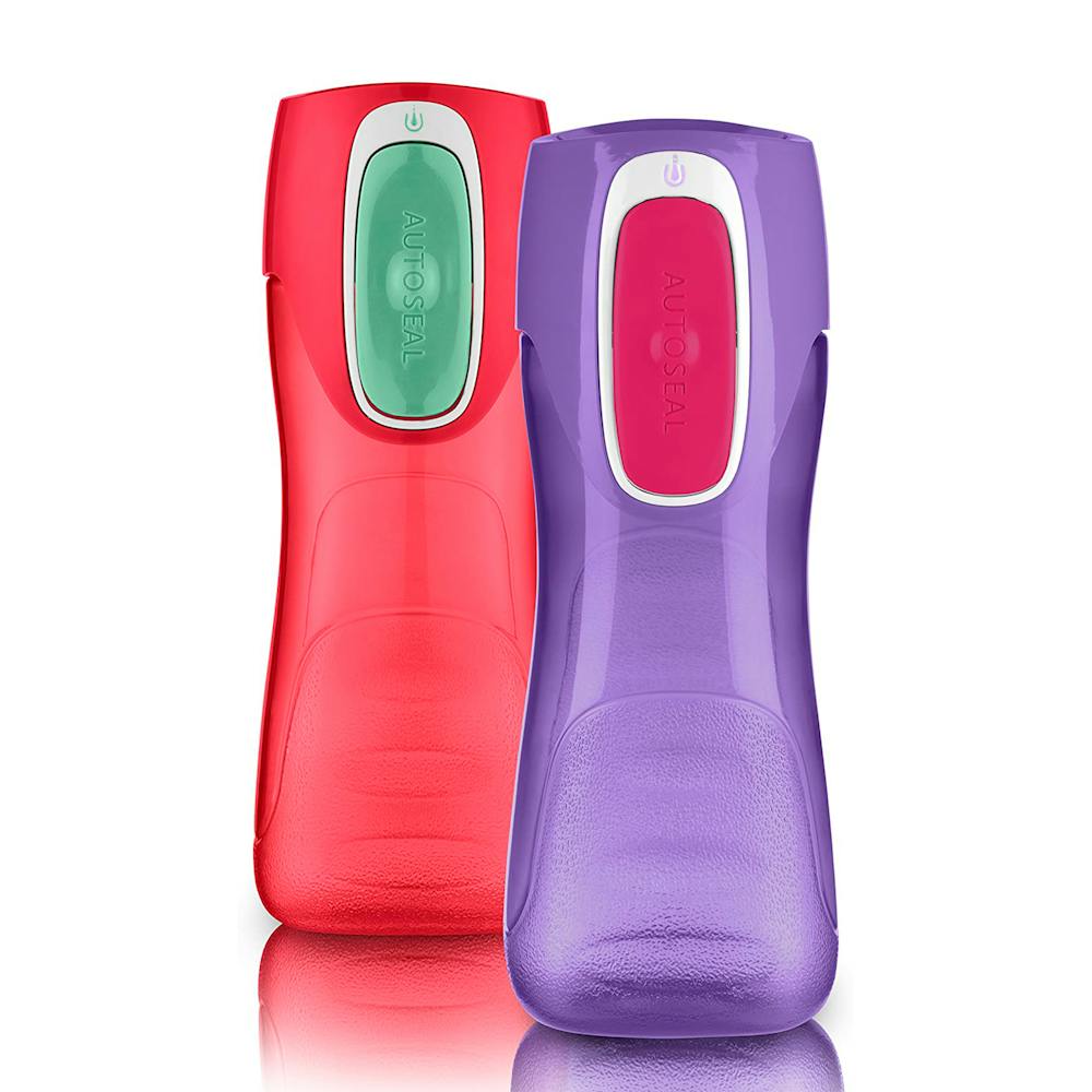 assorted color kids auto seal water bottle s