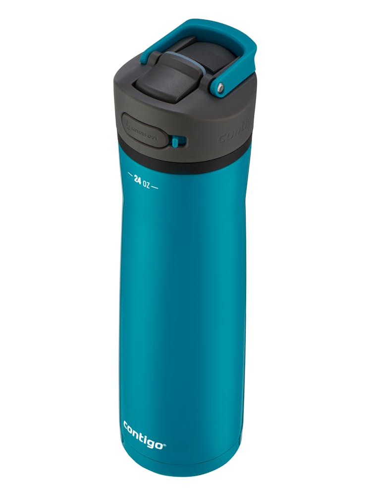 auto spout reusable water bottle