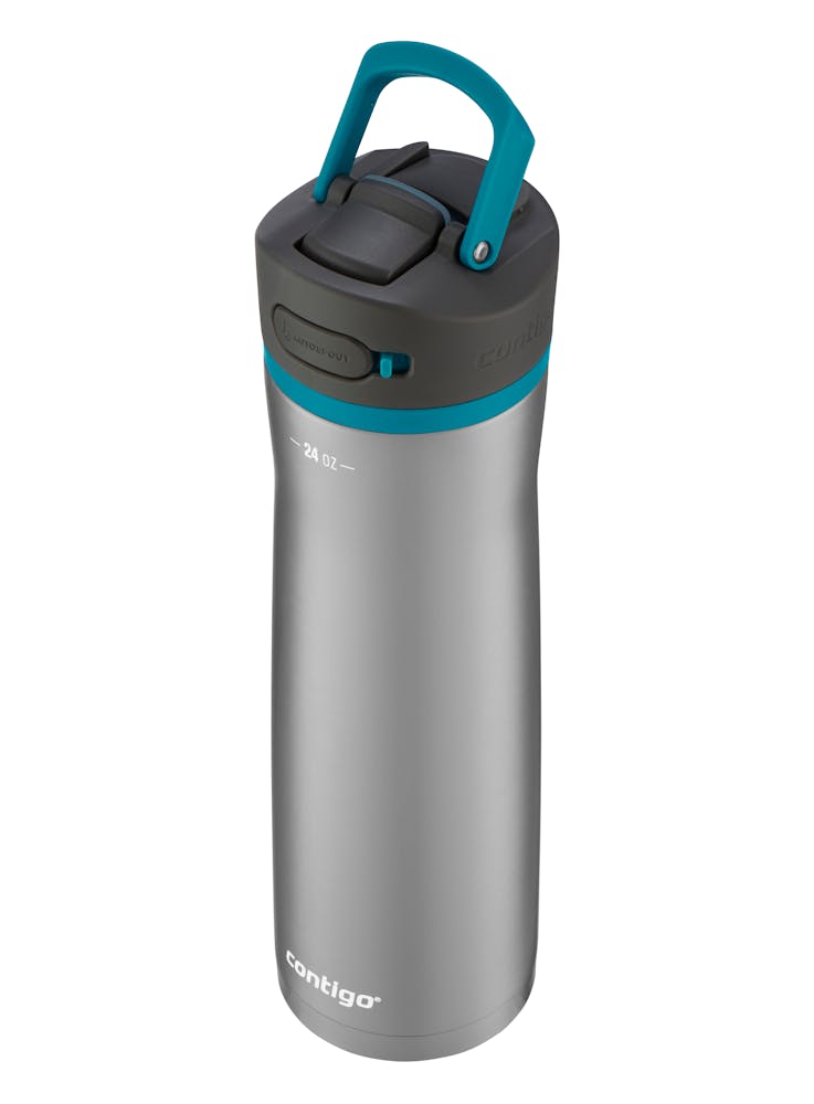 auto spout reusable water bottle