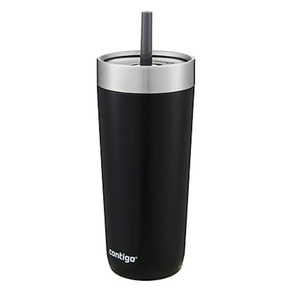stainless steel water bottle with straw
