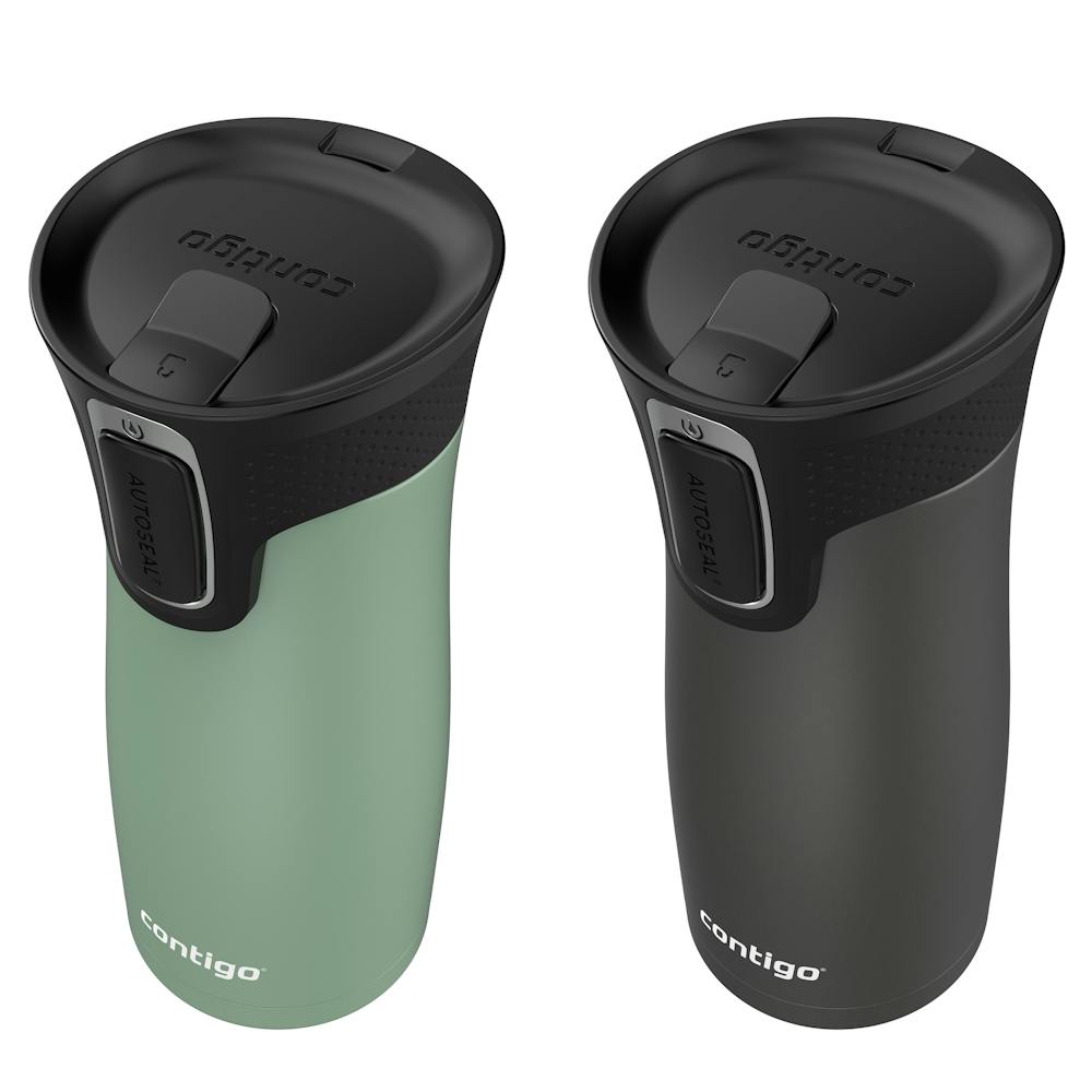 West Loop 2.0 Leak-Proof Spill-Proof Insulated Stainless Steel Travel Mug, 16 Oz., 2-Pack