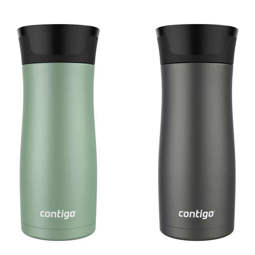 West Loop 2.0 Leak-Proof Spill-Proof Insulated Stainless Steel Travel Mug, 16 Oz., 2-Pack