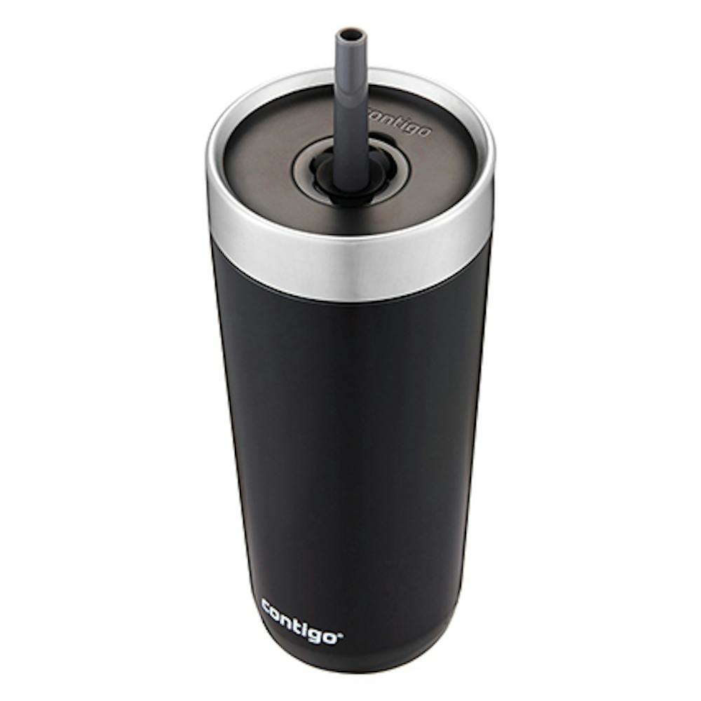 stainless steel water bottle with straw